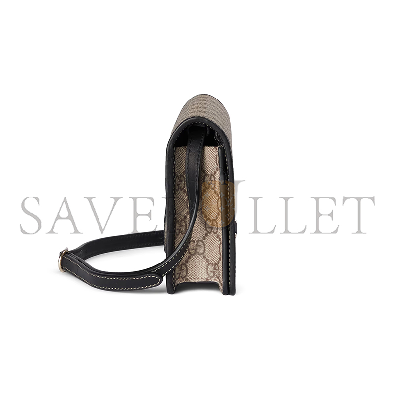GUCCI GG EMBLEM SUPER MINI SHOULDER BAG 820688 (20*12.5*5cm)